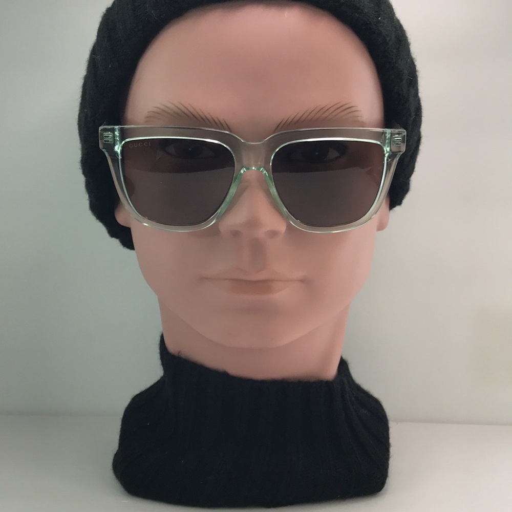 Gucci GG0976S 002 in injected material , in green rectangular/square Sunglasses - Picture 4 of 14